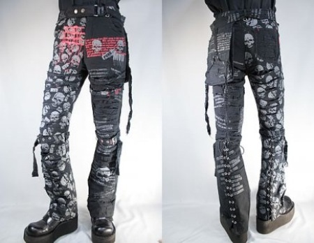 Vintage Punk Skinny Jeans til mænd