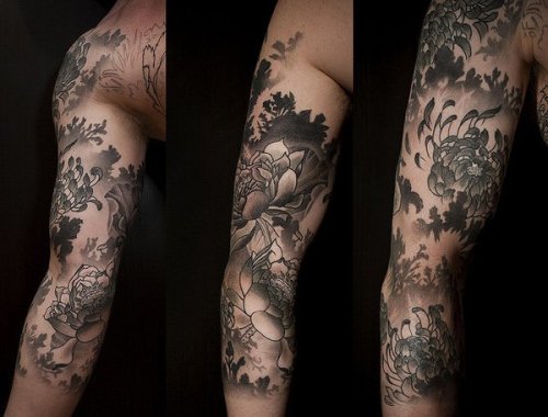 Wild Flower Tattoo til mænd