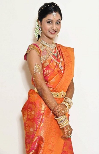 Ideális dél -indiai esküvői szári