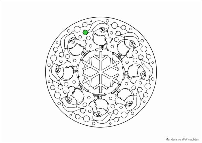 mandala joulua varten värityskuvat joulunvihreä sininen