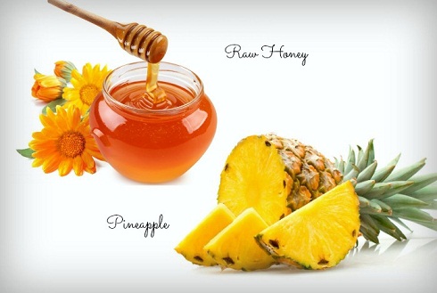 Honning ananas ansigtsmaske