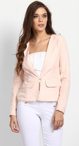 Light Baby Pink Blazer Kvinder