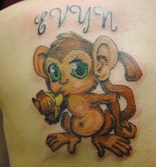 Monkey Animal Tattoo Design