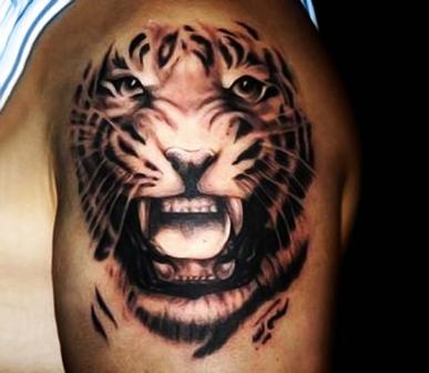 tiger dyr tatovering