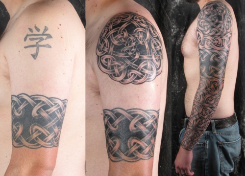 Teljes ujjú tetoválás készítése