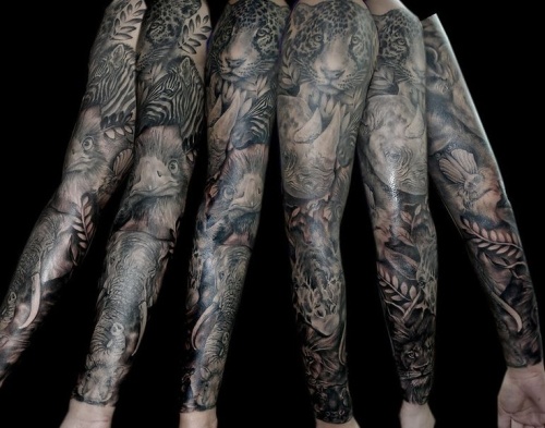 Vilde designs til fuldærmet tatovering
