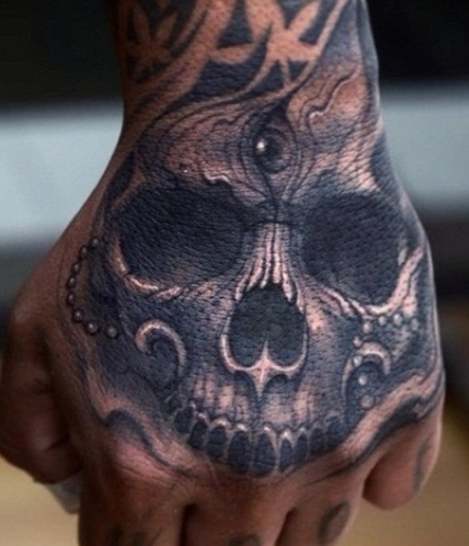Horror kézi tetoválás tervezés