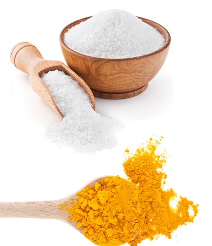 salt og gurkemeje