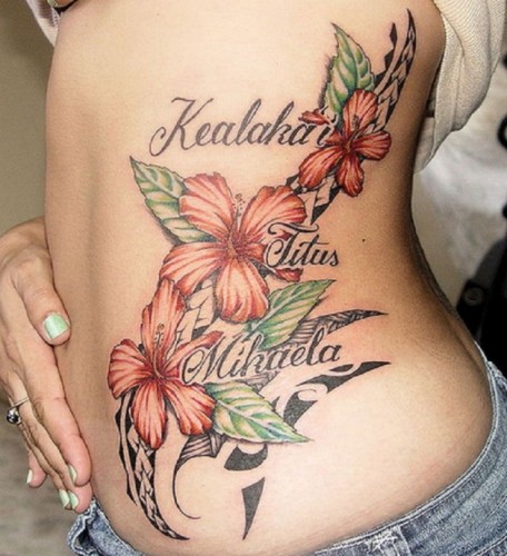 Flower Name Tattoo Art