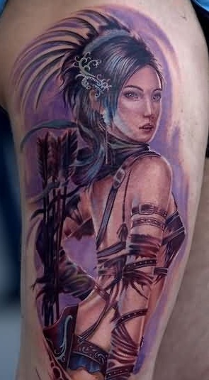 Girl Warrior Tattoo
