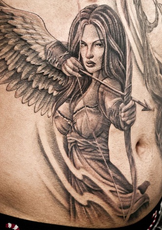 Spektakulær Warrior Tattoo Design