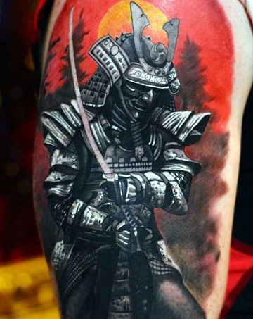 Aggressiv Warrior Tattoo Design