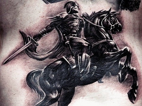 Utrolig Warrior Tattoo Design