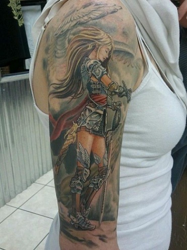 Kvindelige kriger tatoveringer