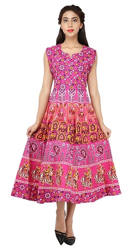 Jaipuri Print Cotton Frock