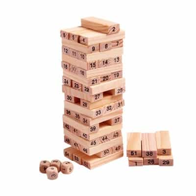 5 års jubilæumsgave-jenga sæt