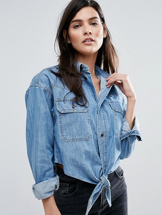 Jeans skjorter til kvinder