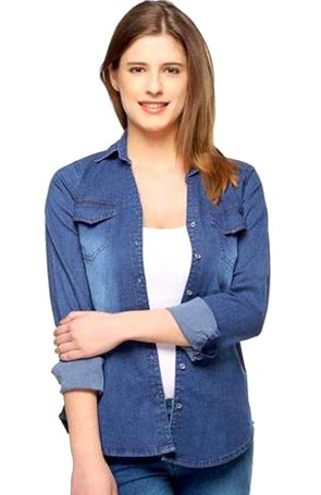 Denim skjorter til kvinder