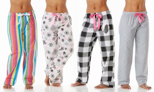 Diverse udskrifter Flanellpyjamas til kvinder