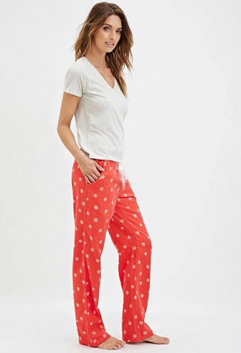 Red Snow Cotton Pyjamas til kvinder