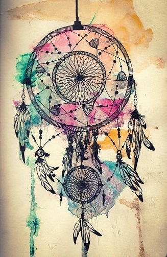 Rainbow Dreamcatcher Tattoo