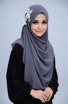 Hijab med blomster charme