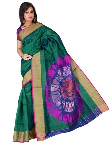 A sima Banarasi pamut Saree