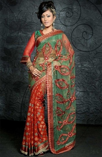 Overraskende smuk Net Banarasi Saree