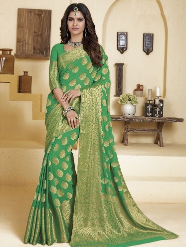 Chiffon Banarasi Saree