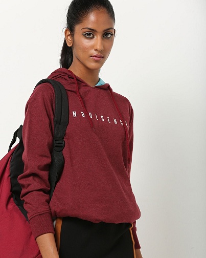 Bourgogne langærmet sweatshirt