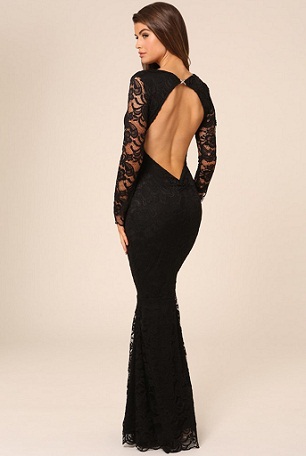 Backless Long Frock