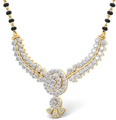 Cirkulær Diamond Mangalsutra