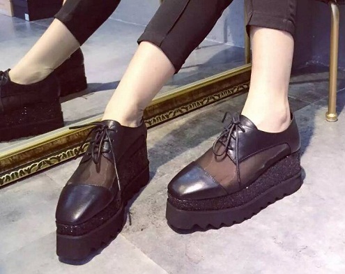 Platform sarkú alkalmi cipő nőknek -13