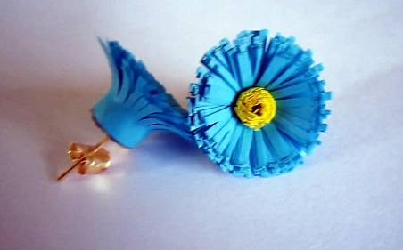 papir-quilling-smykker-designs-blå-farve-øreringe