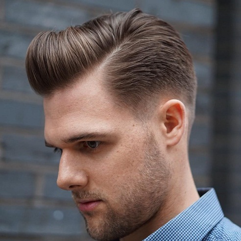 Slicked Back Pompadour