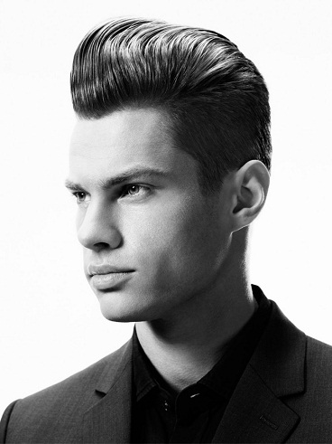 Pompadour med Shine