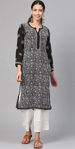 Sort broderi Chikankari Kurta