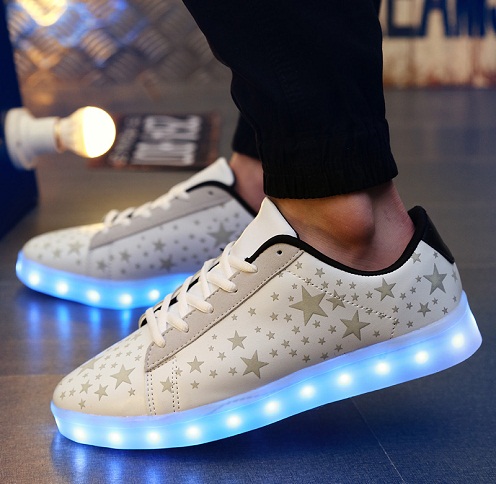LED -tændte kvinders sneakers -5
