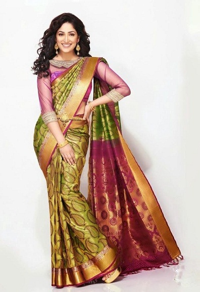 Az egyedi Kanchipuram Saree
