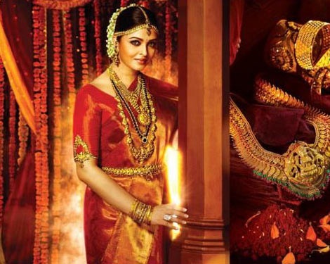 A vörös esküvői Kanchipuram csábító tervező Saree
