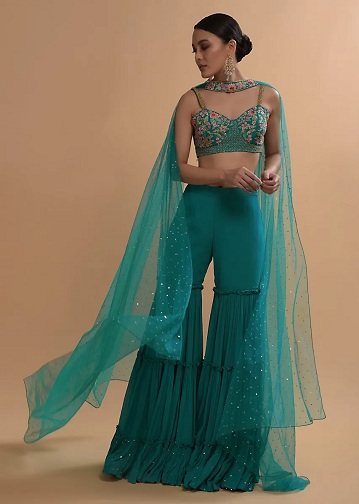 Sharara Crop Top -tal