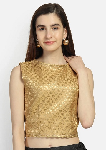 Færdiglavet Brocade Crop Top