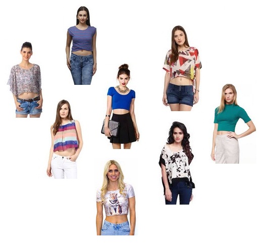 Trendy designs af Crop Tops til kvinder