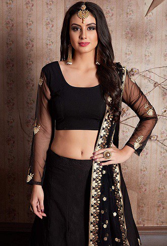 Sort Lehenga bluse