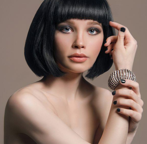 Bob cut til lille ansigt
