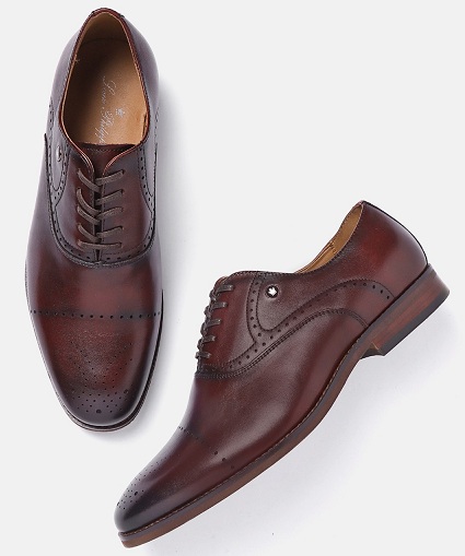 Louis Philippe Burgundy Brogues