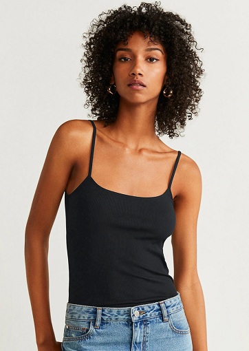 Felszerelt Camisole Top