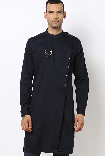 Sherwani Kurta med sideknapper