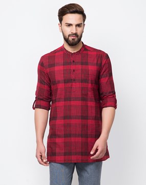 Plaid Kurta Design