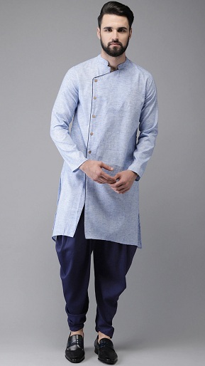 Bomulds Kurta til mænd med Salwar